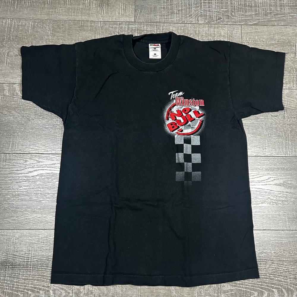 Vintage‎ 1998 NASCAR Winston Cup Team Winston No Bull T-Shirt Black Large USA